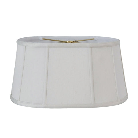 White lampshade with a gold accent on a white background