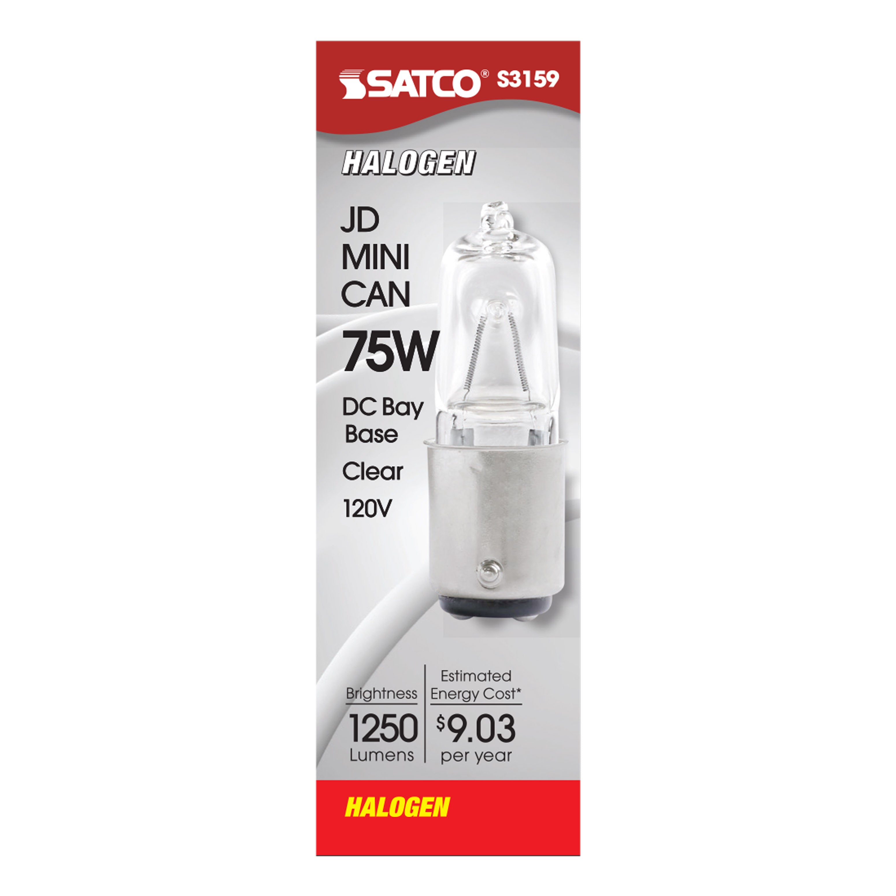 75W BAYONET BASE HALOGEN