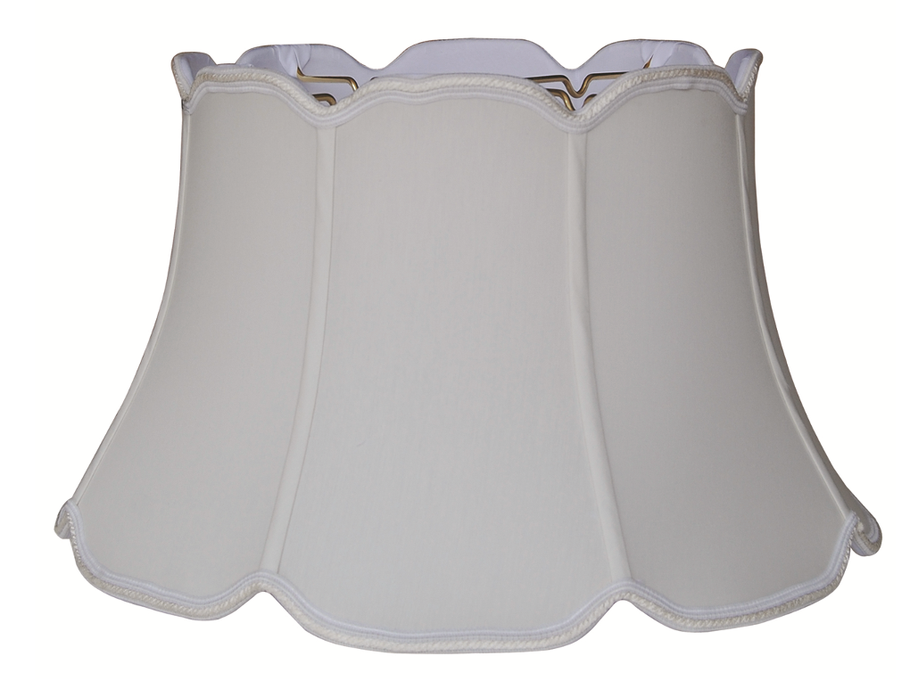 V Notch Junior Floor Lamp Shade (Braided Trim)