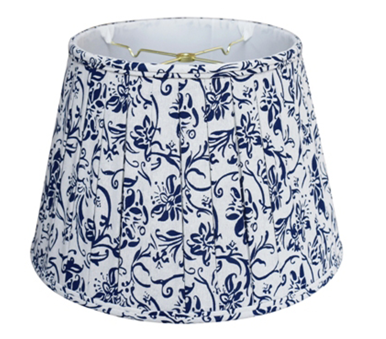 European Empire English Pleat Blue & White