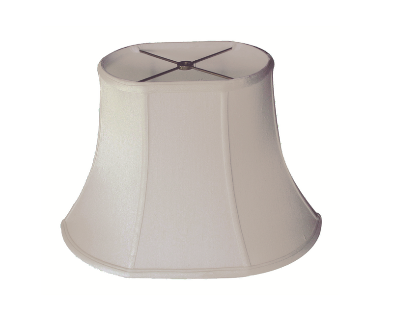 A beige regular bell oval lampshade.