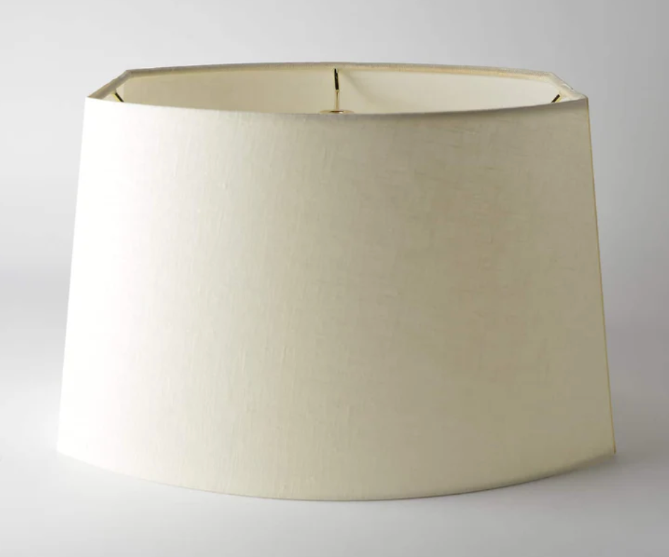 Linen Rolled Edge Chipped Oval