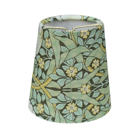 Decorative lampshade with floral pattern on a white background