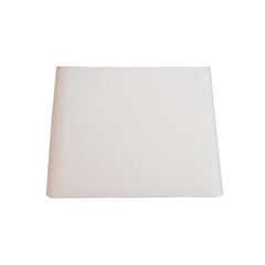 Rectangular white lampshade on a white background