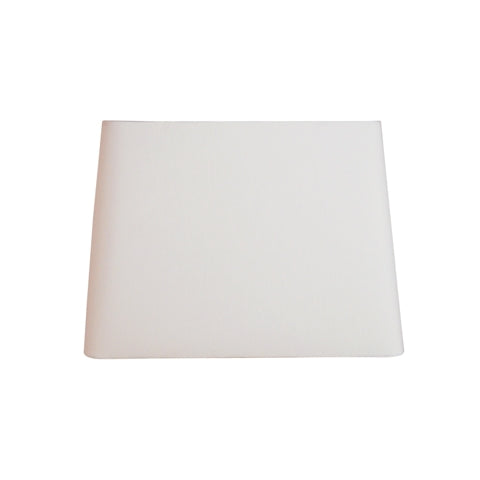 Rectangular white lampshade on a white background