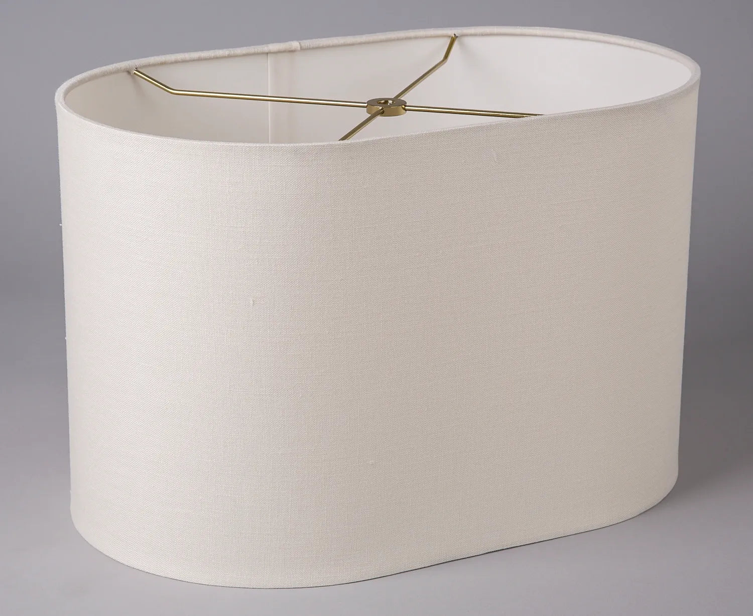 Linen Rolled Edge Racetrack Oval